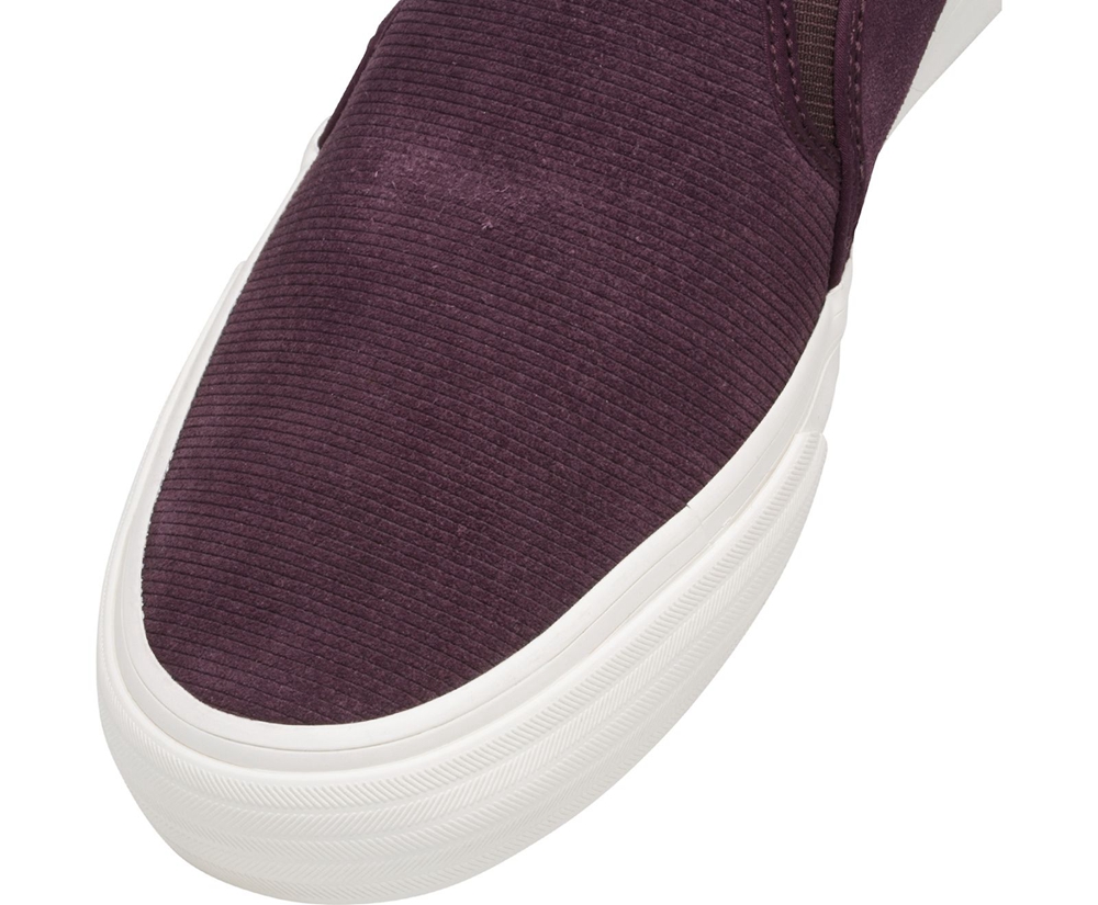 Keds Womens Slip Ons Purple - Double Decker Suede - 324YXLUBT